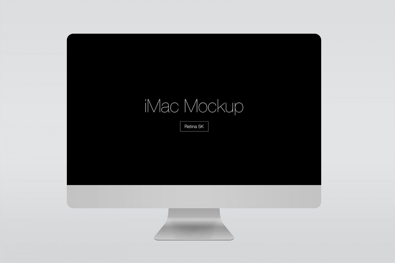 Apple iMac Retina 5k Mockup