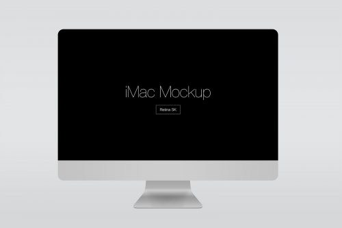 Apple iMac Retina 5k Mockup