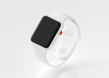 Ceramic Apple Watch Series 3 Mockup