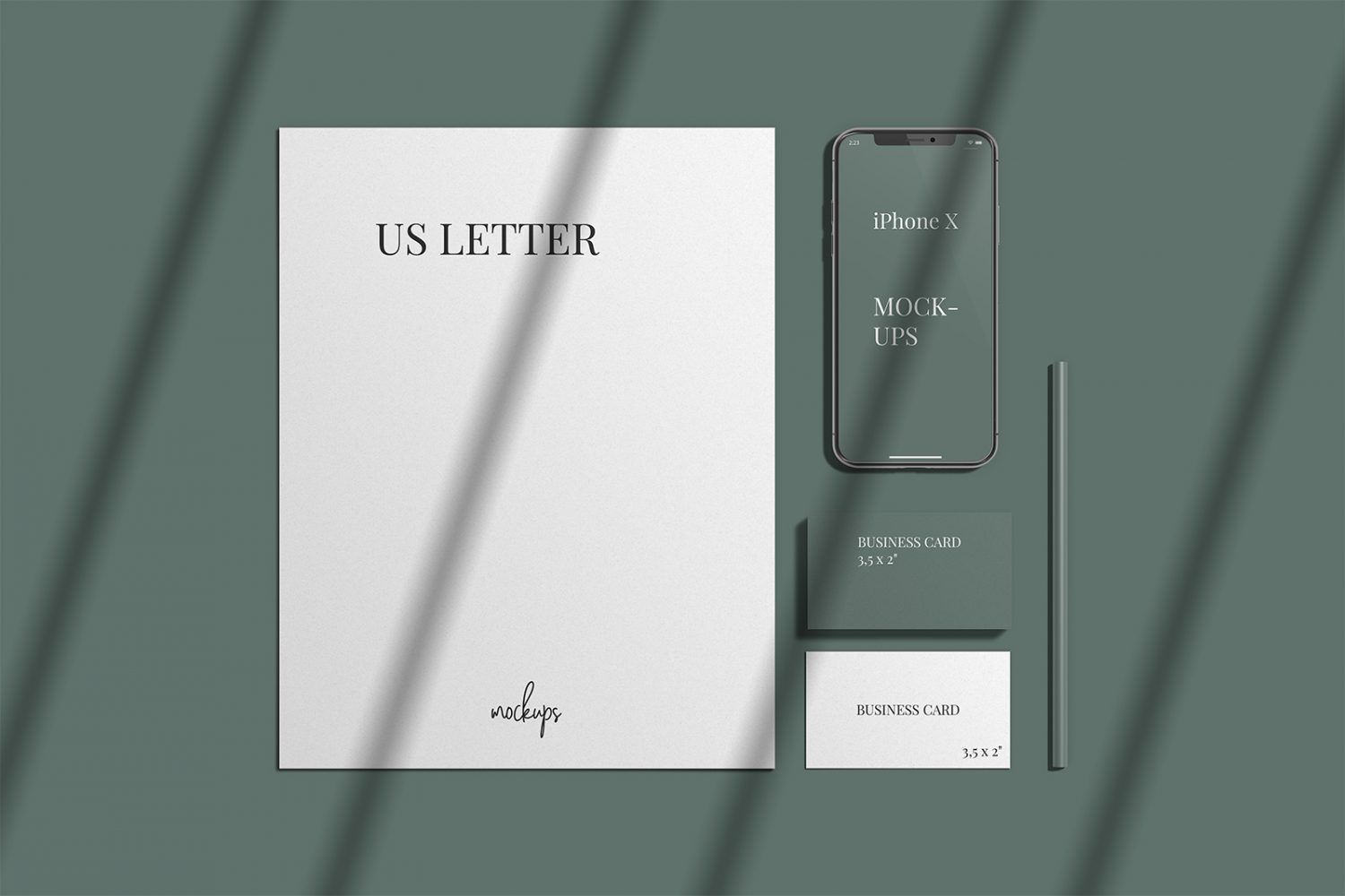 Stationery Scene Mockup