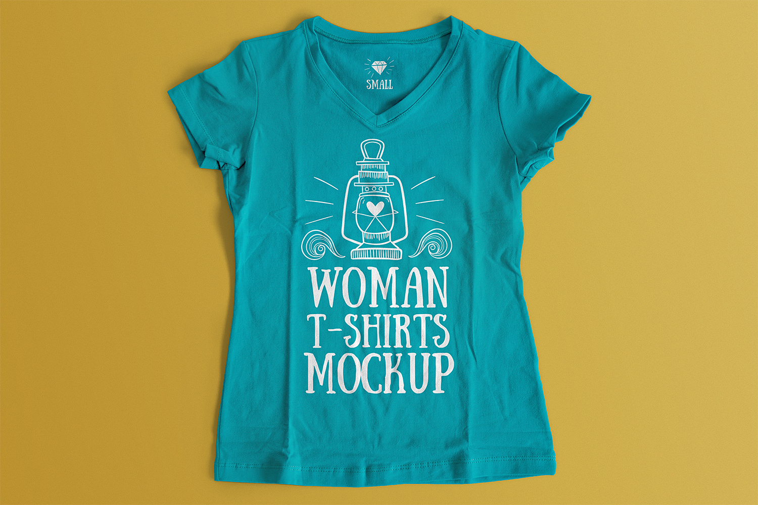 Woman T-Shirt Mockup PSD