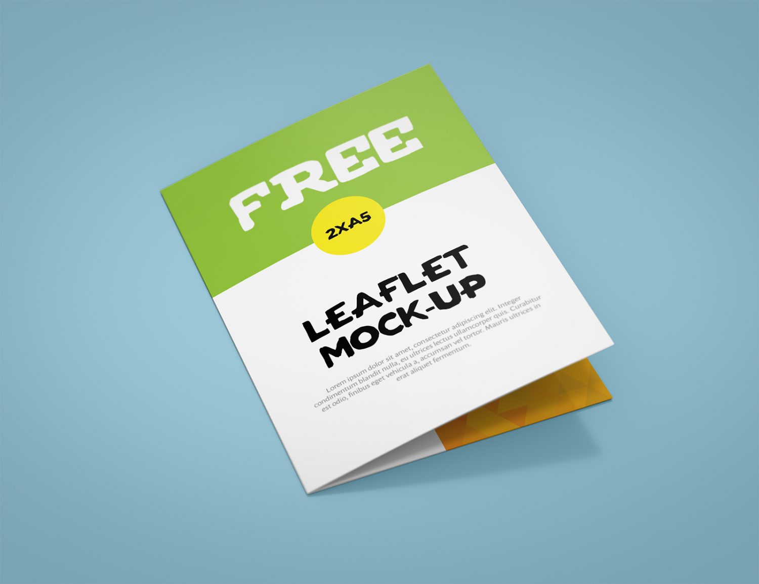 Free A5 Leaflet Mockup PSD