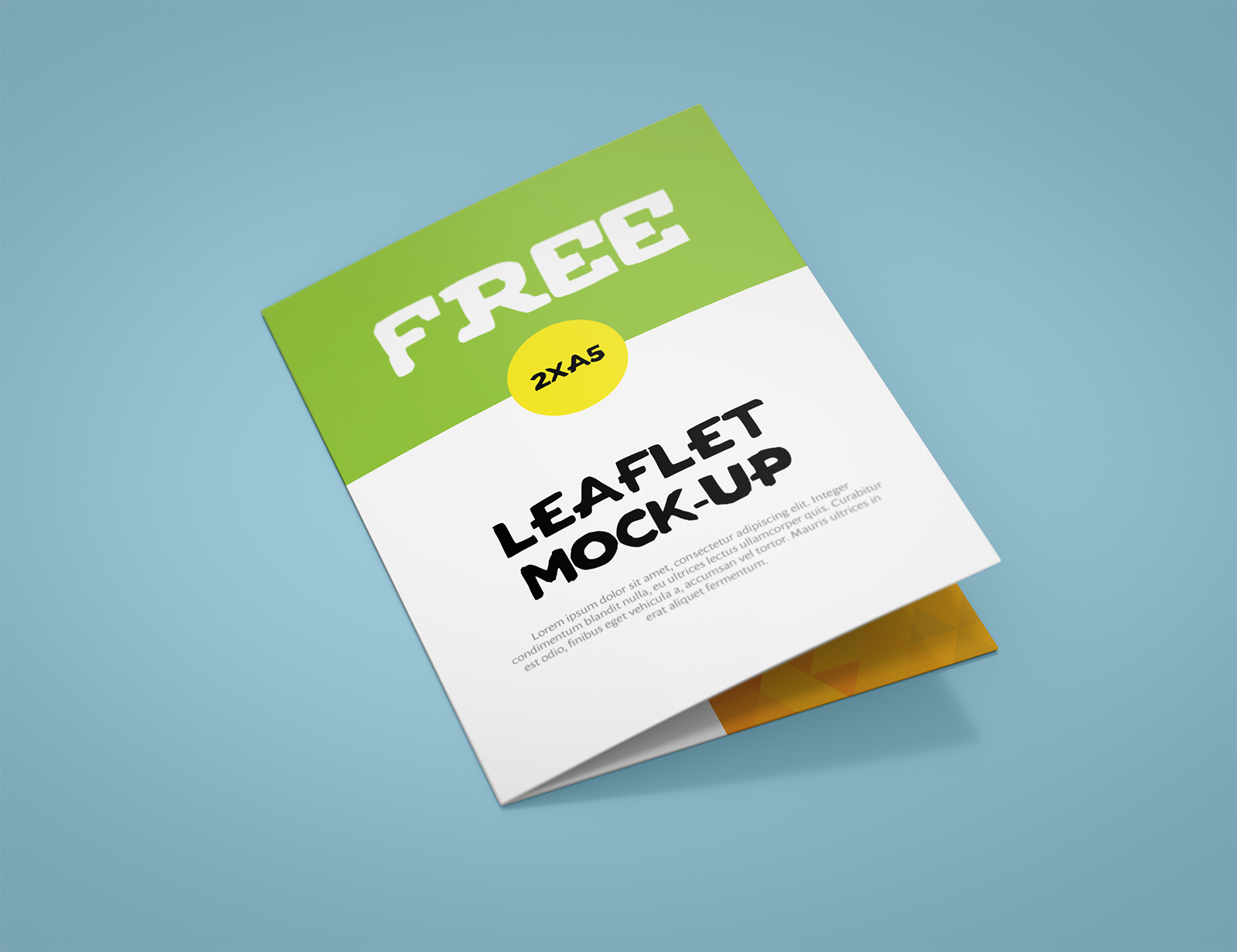 Free A5 Leaflet Mockup PSD