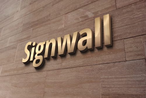 3D Wall Logo Mockup