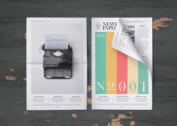 Free Newspaper Mock-Up PSD