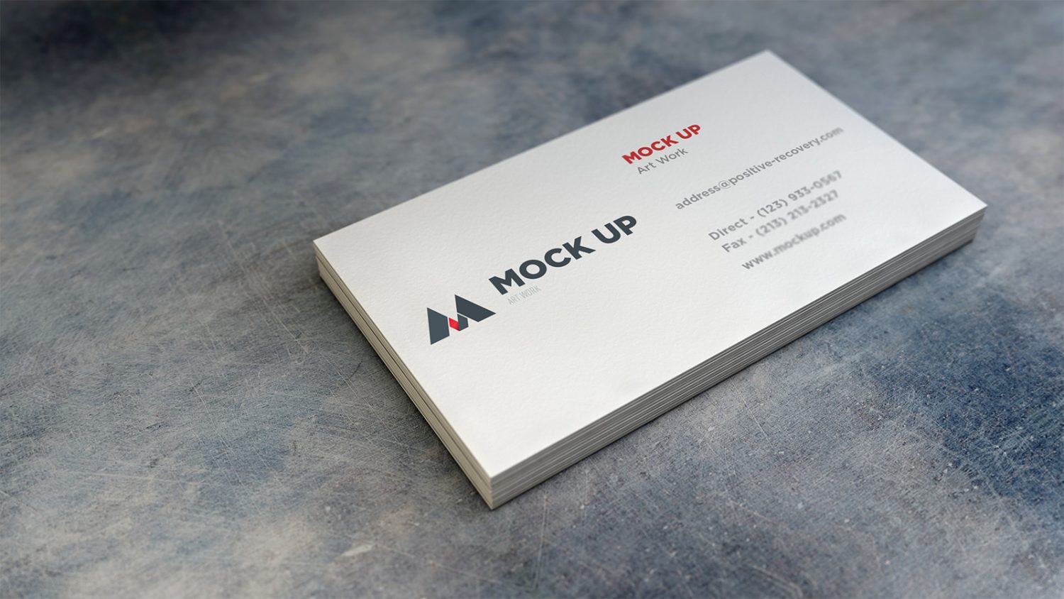 Realistic Business Card Mockup PSD