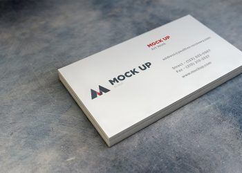 Realistic Business Card Mockup PSD