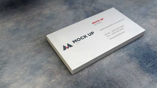 Realistic Business Card Mockup PSD