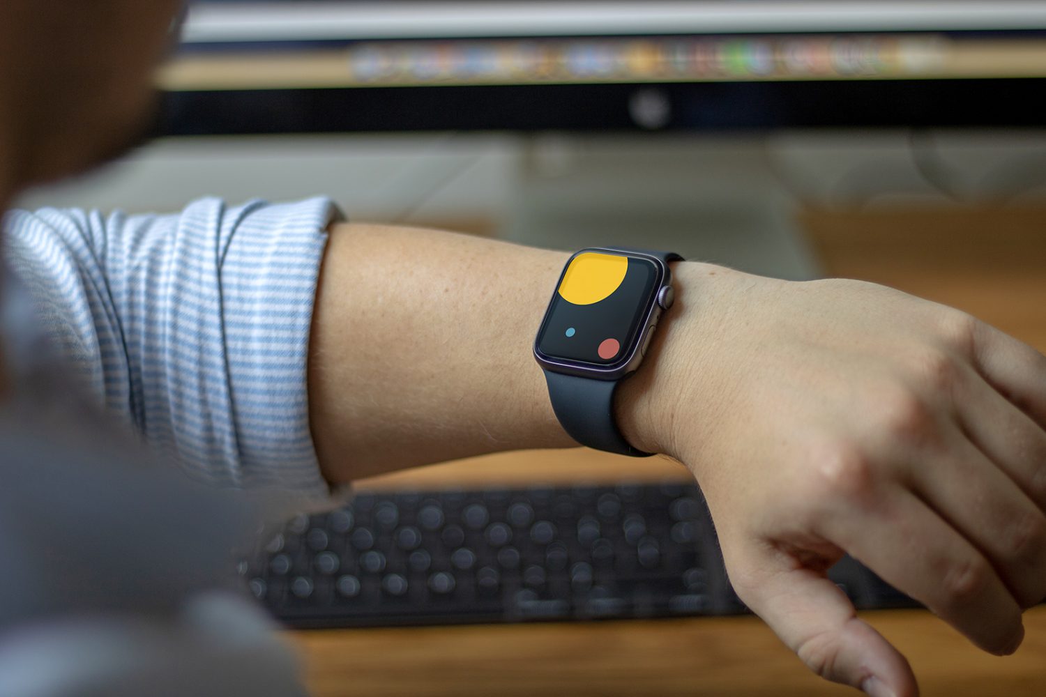 Apple Watch on Arm Mockup