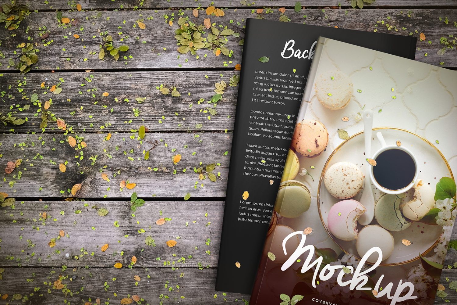 Basil & Spice Hardcover Book Mockup