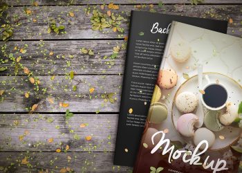 Basil & Spice Hardcover Book Mockup