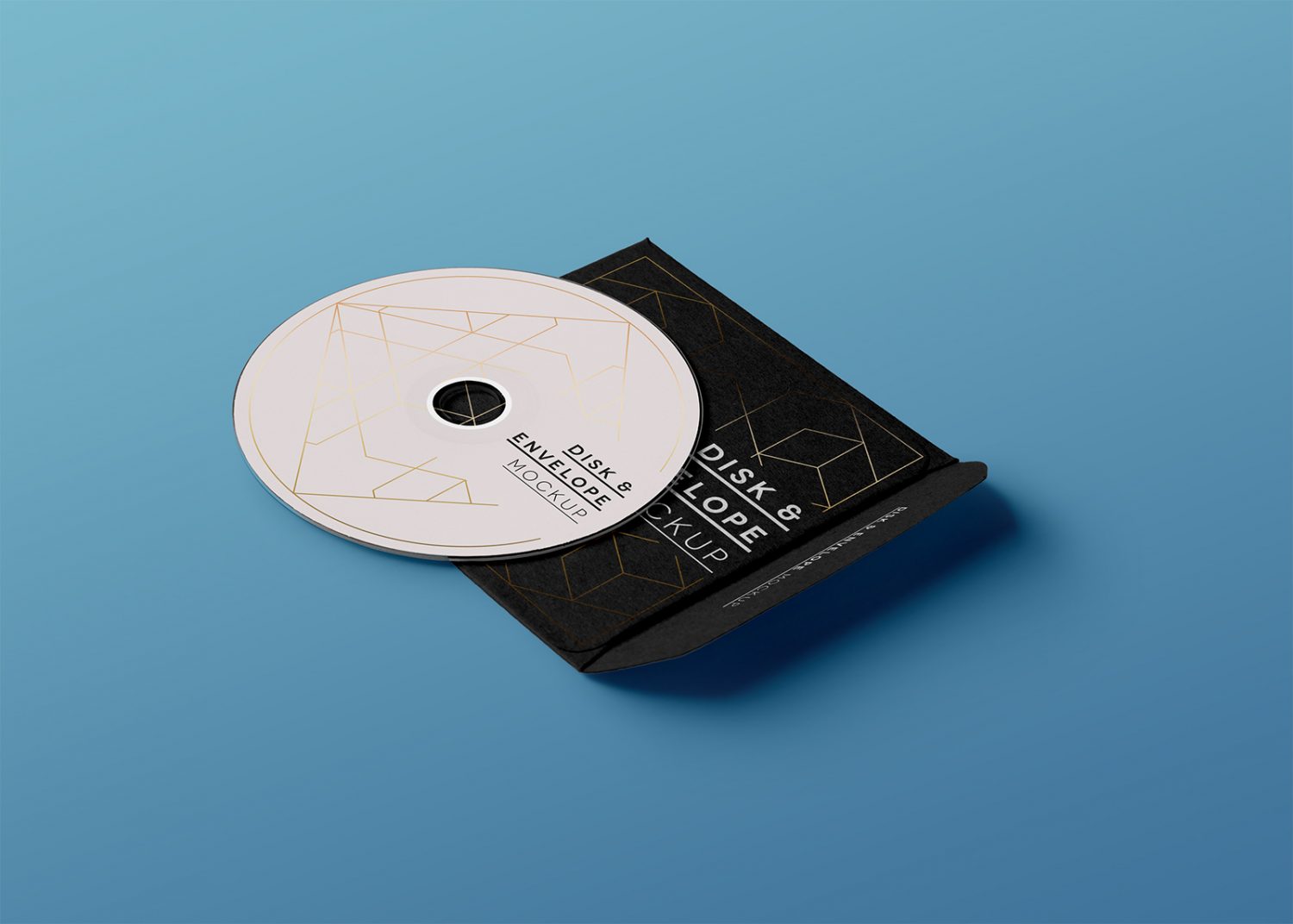 CD/DVD Envelope PSD Mockup