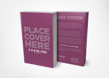 Front & Back Paperback Book Mockup