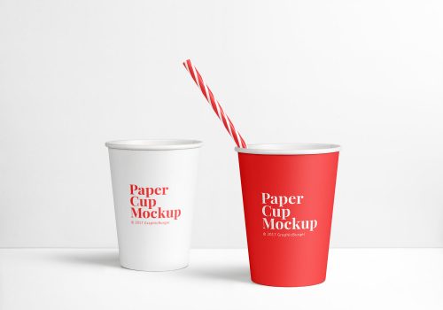 Paper Cup Mockup PSD