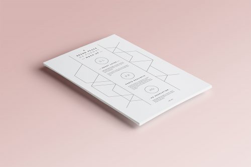 A4 Paper Letterhead Mockup