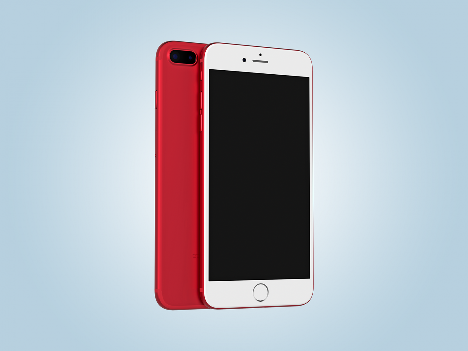 Red Clean iPhone Mockup
