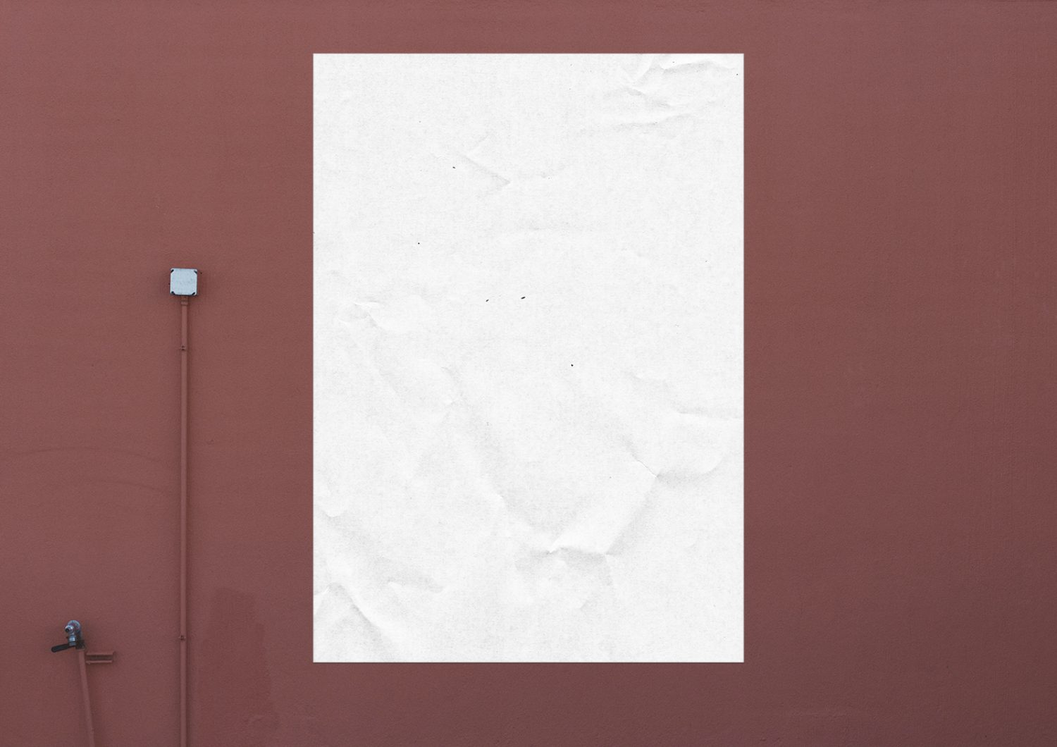 Wall Poster Mockup PSD