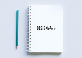 Free Notepad PSD Mockup