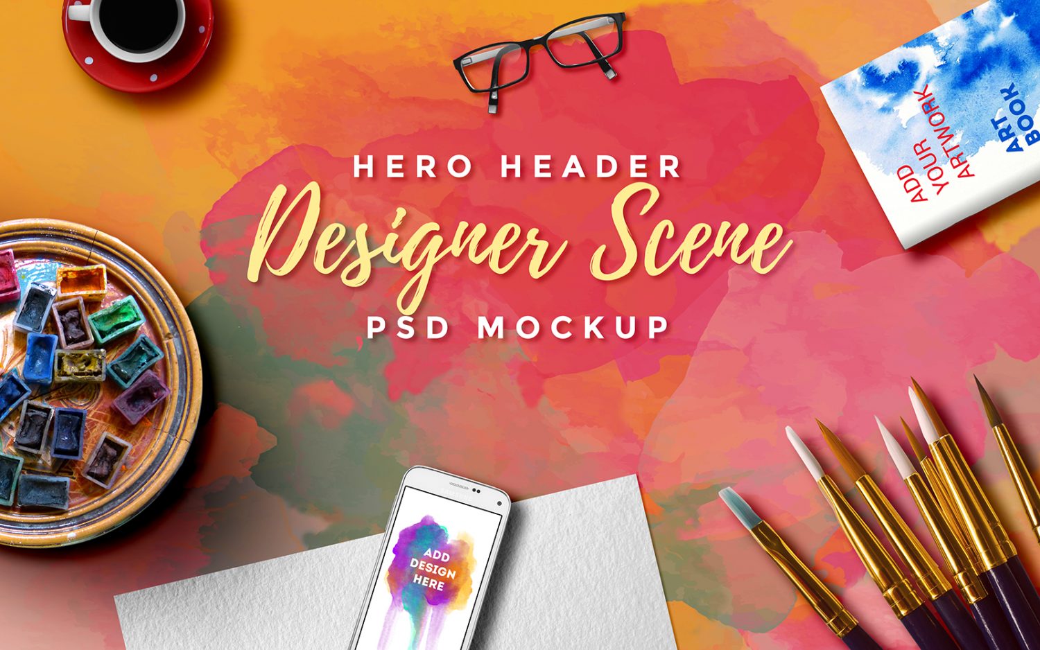 Hero Header Scene Mockup