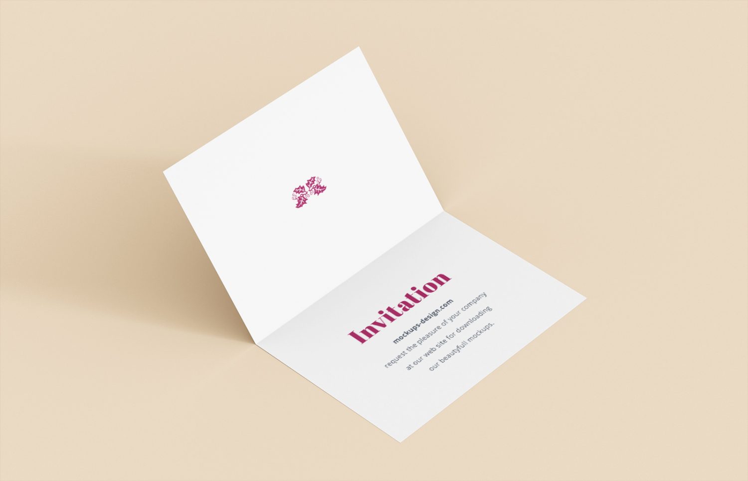 Invitation Business Card Mockup