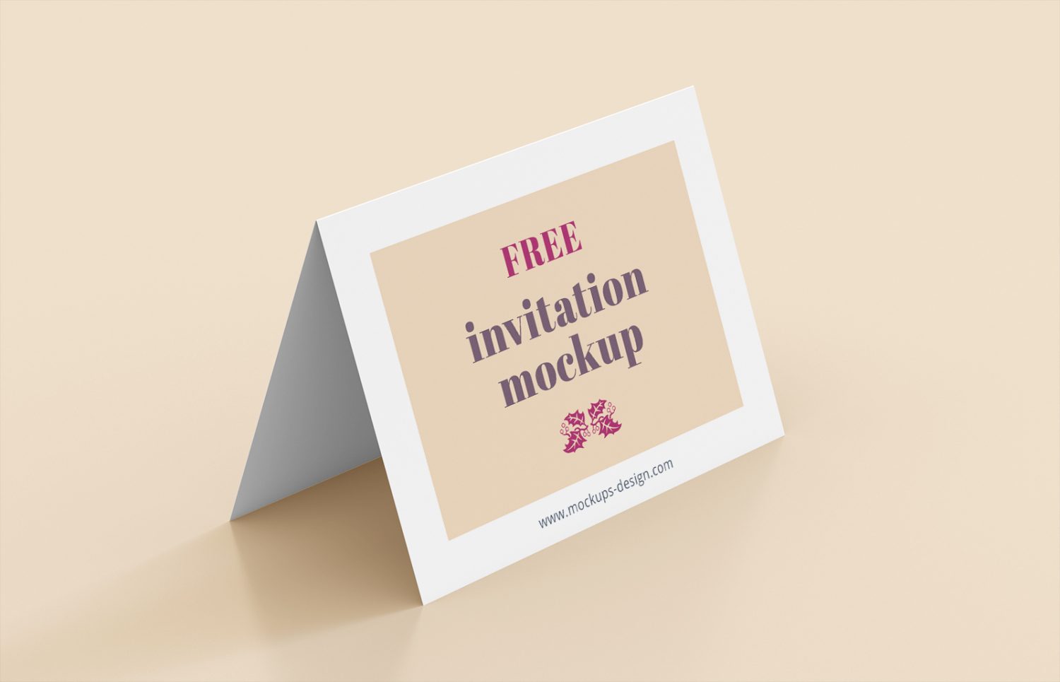 Invitation Business Card Mockup