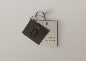 Label Brand Mockup PSD