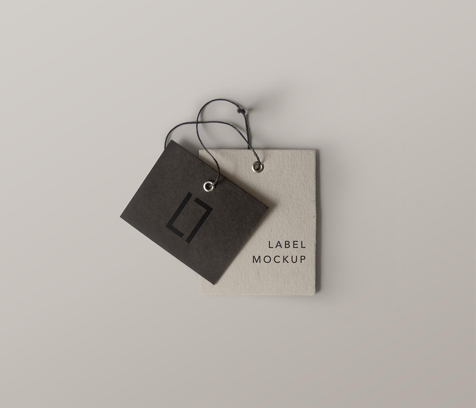 Label Brand Mockup PSD