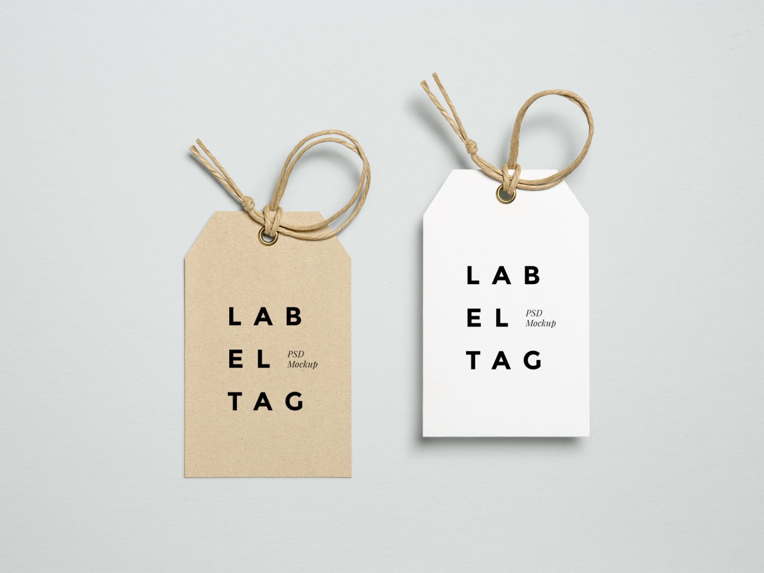 Label Tag PSD Mockup