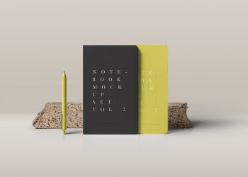 Notebook Mockup PSD #2