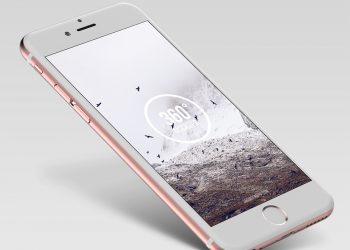 Rose Gold iPhone Mockup