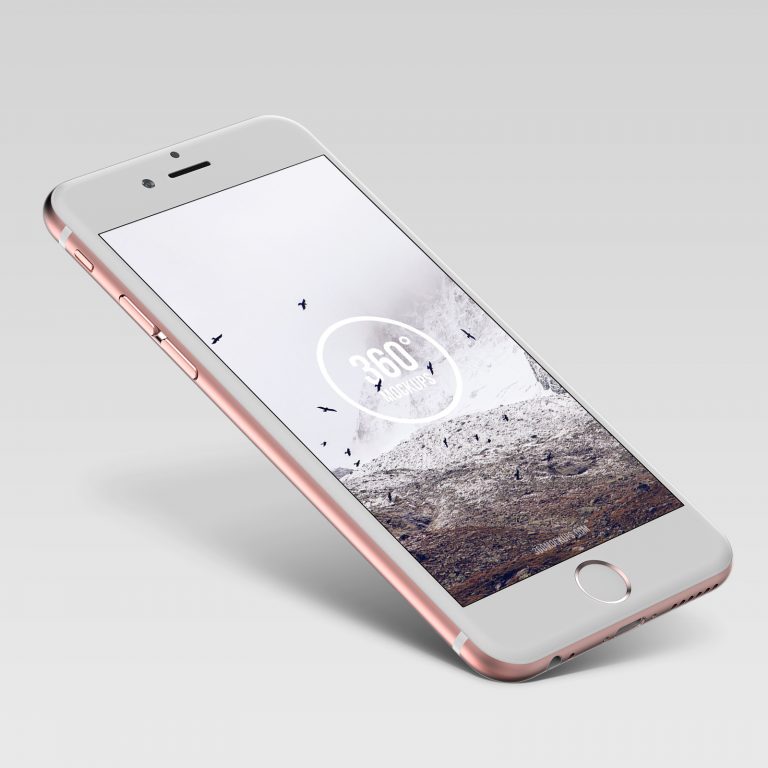 Rose Gold iPhone Mockup