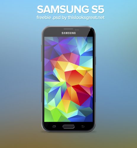 Samsung Galaxy S5 PSD Mockup