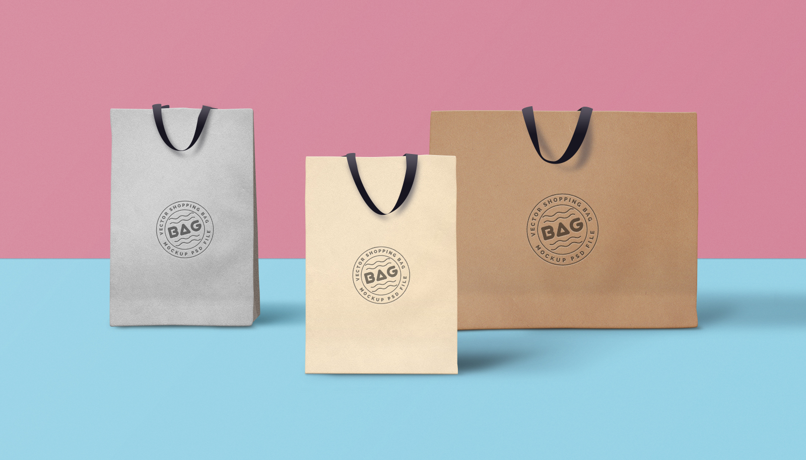 Shopping Bag PSD Mockup #3