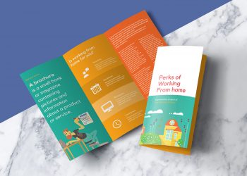 Tri-Fold Brochure Mockup Free PSD