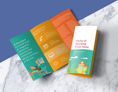 Tri-Fold Brochure Mockup Free PSD