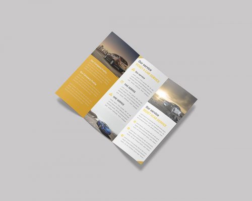 Trifold Brochure Mockup PSD