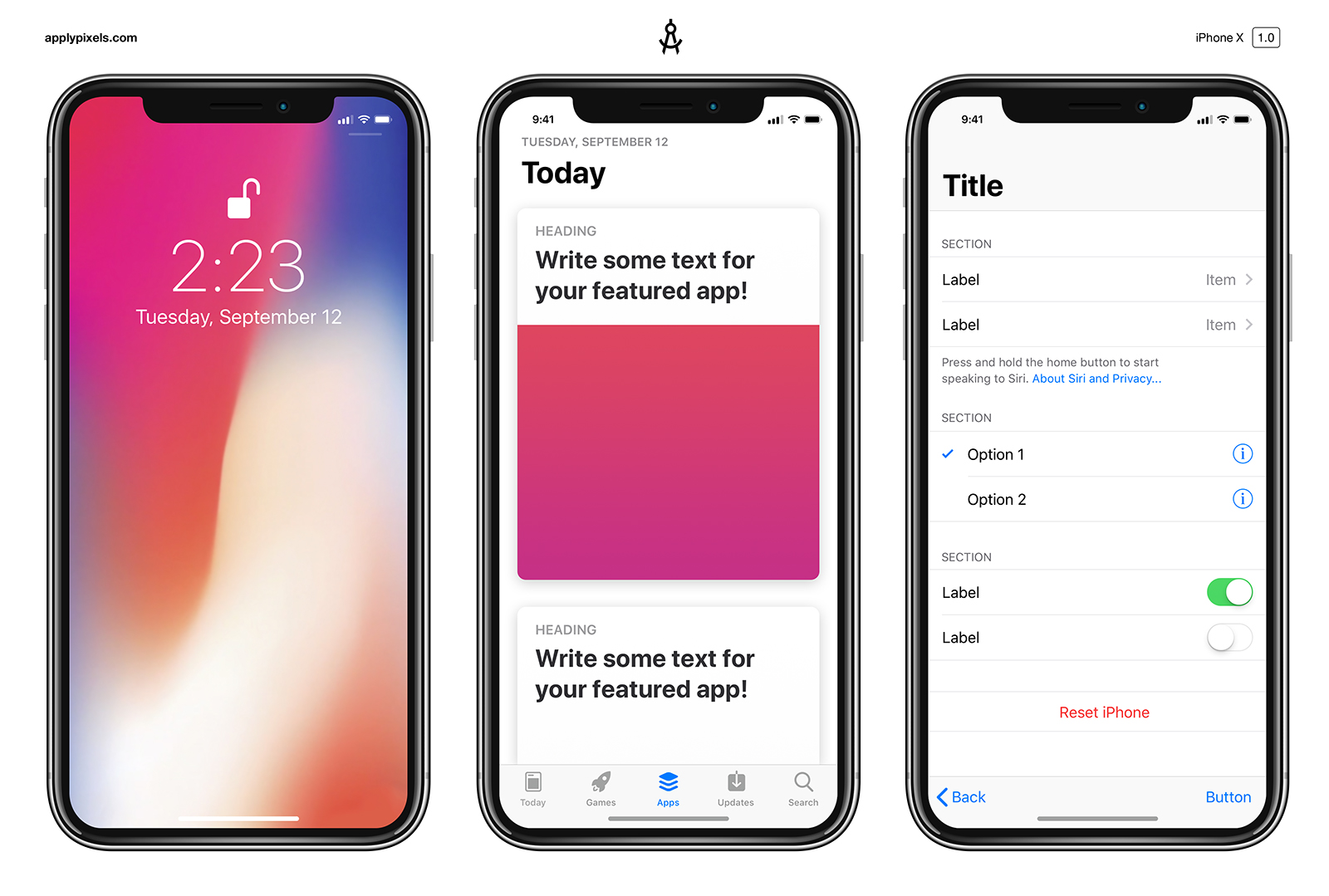 iPhone X ontgrendelen, uitschakelen of scherm activeren - appletips