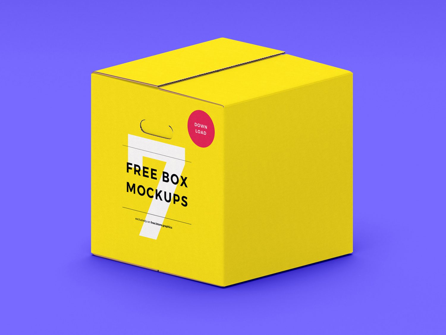 7 Free Box Mockups Photoshop PSD