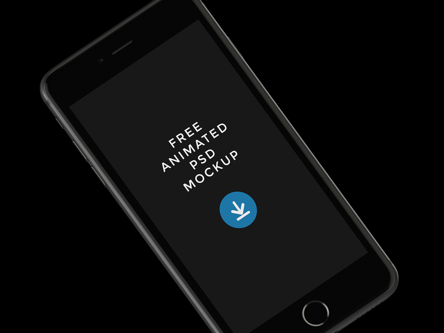 Animated Black iPhone Mockup