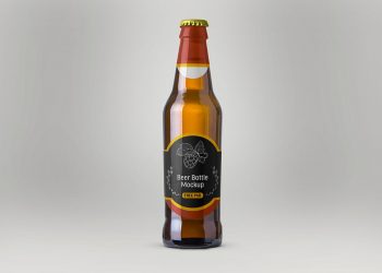 Beer Bottle PSD Mockup