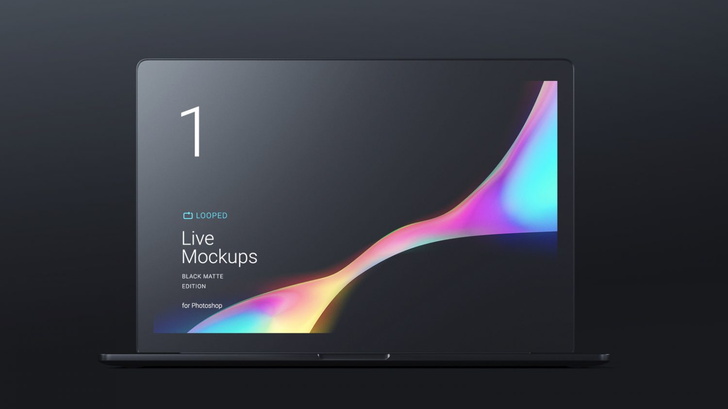 Black Matte Apple Devices Mockup