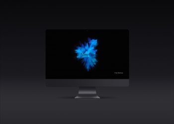 Dark iMac Pro Screen Mockup