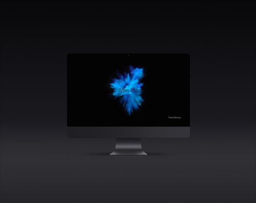 Dark iMac Pro Screen Mockup