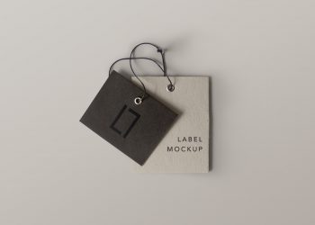 Double Brand Label Mockup PSD