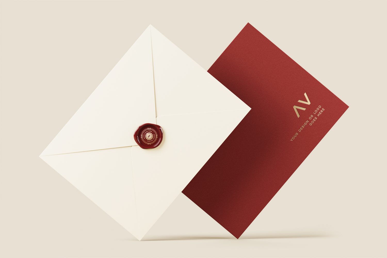 Envelope Logo Mockup PSD