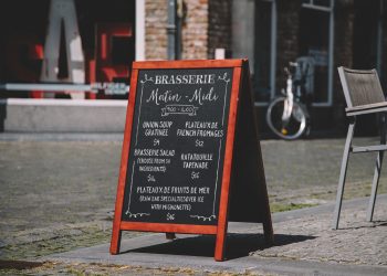 Frame Chalkboard Menu Mockup