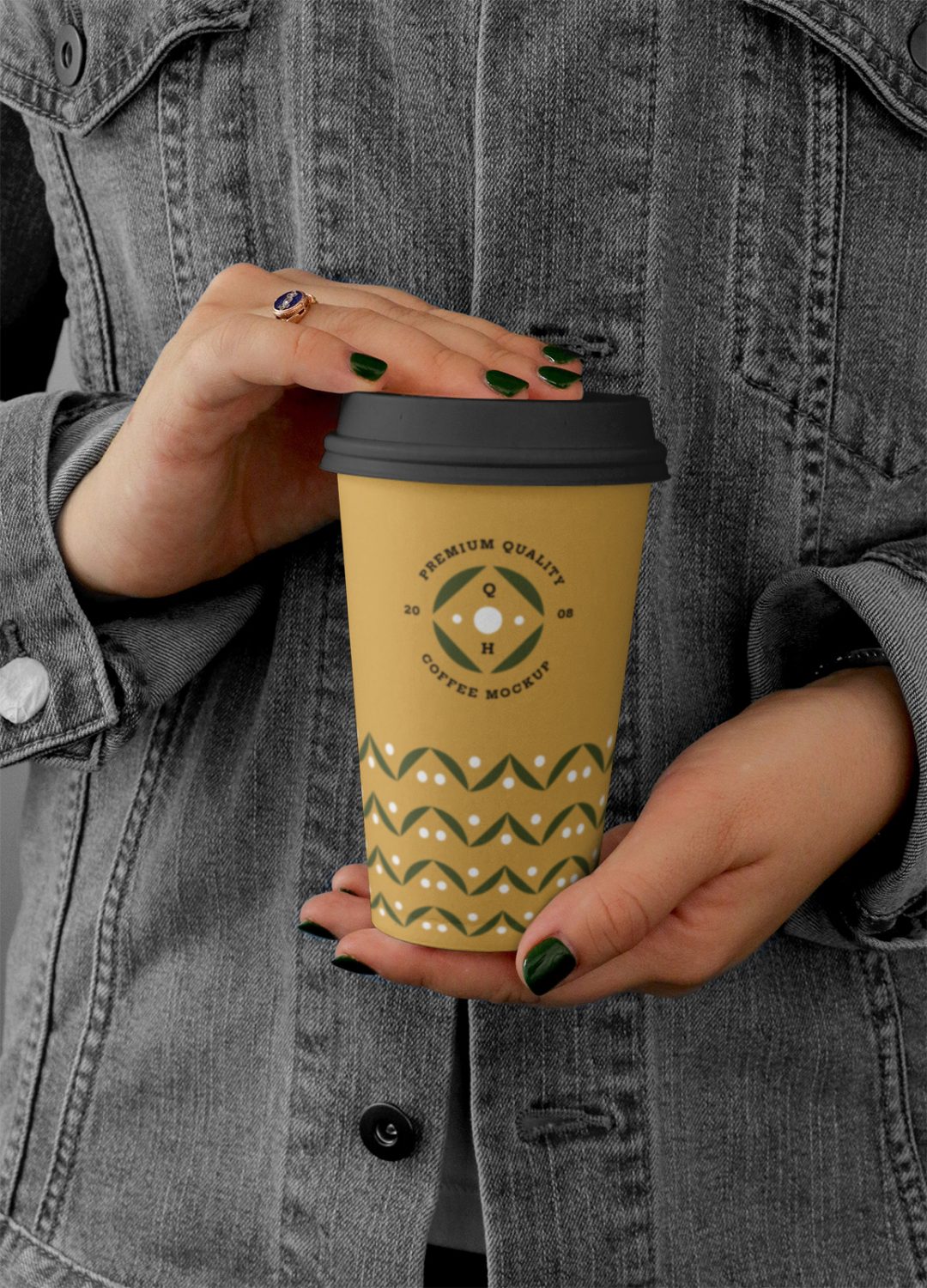 Free Big Coffee Cup Mockup