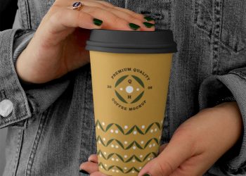 Free Big Coffee Cup Mockup