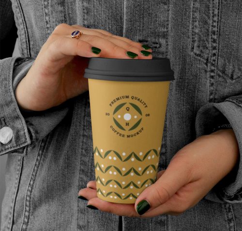 Free Big Coffee Cup Mockup