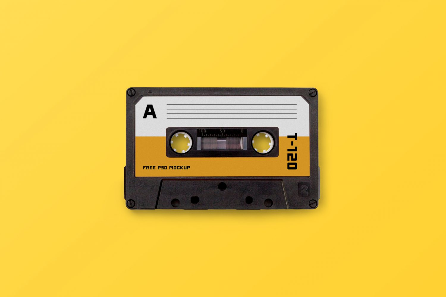 Free Cassette Tape Mockup